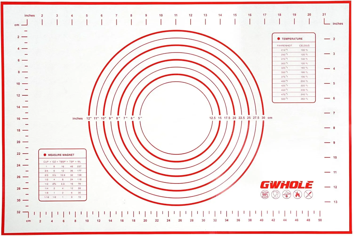 Gwhole Tapis de Cuisson